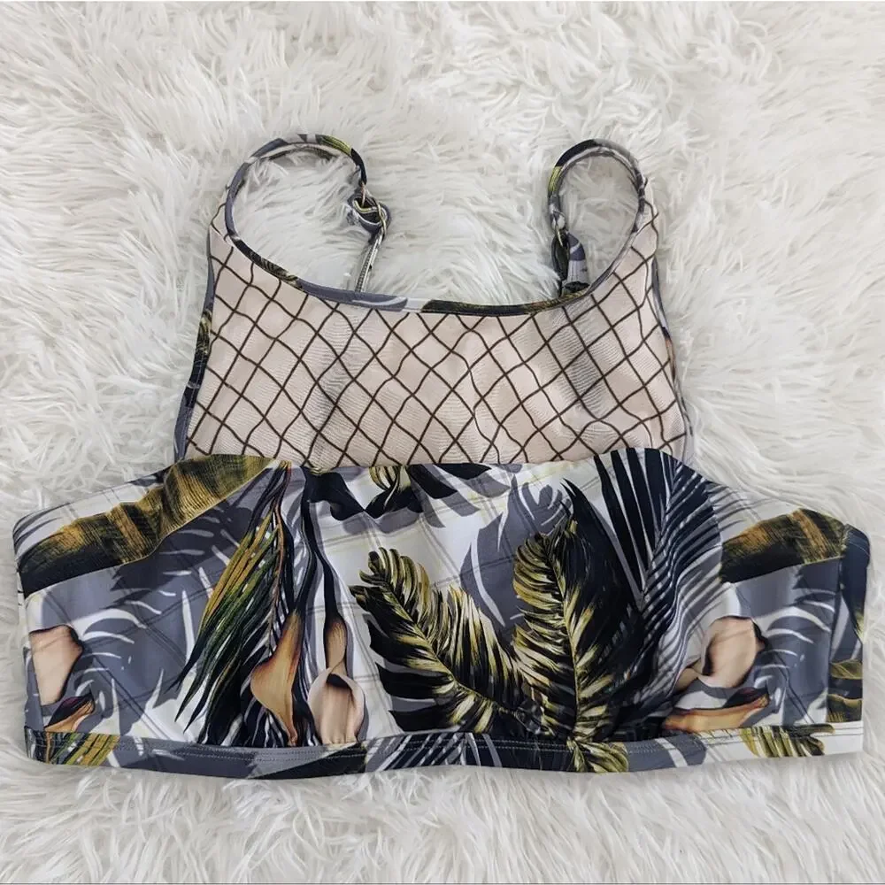 Women's JETS Vida High Neck Bikini Top Size 12 Swimsuit